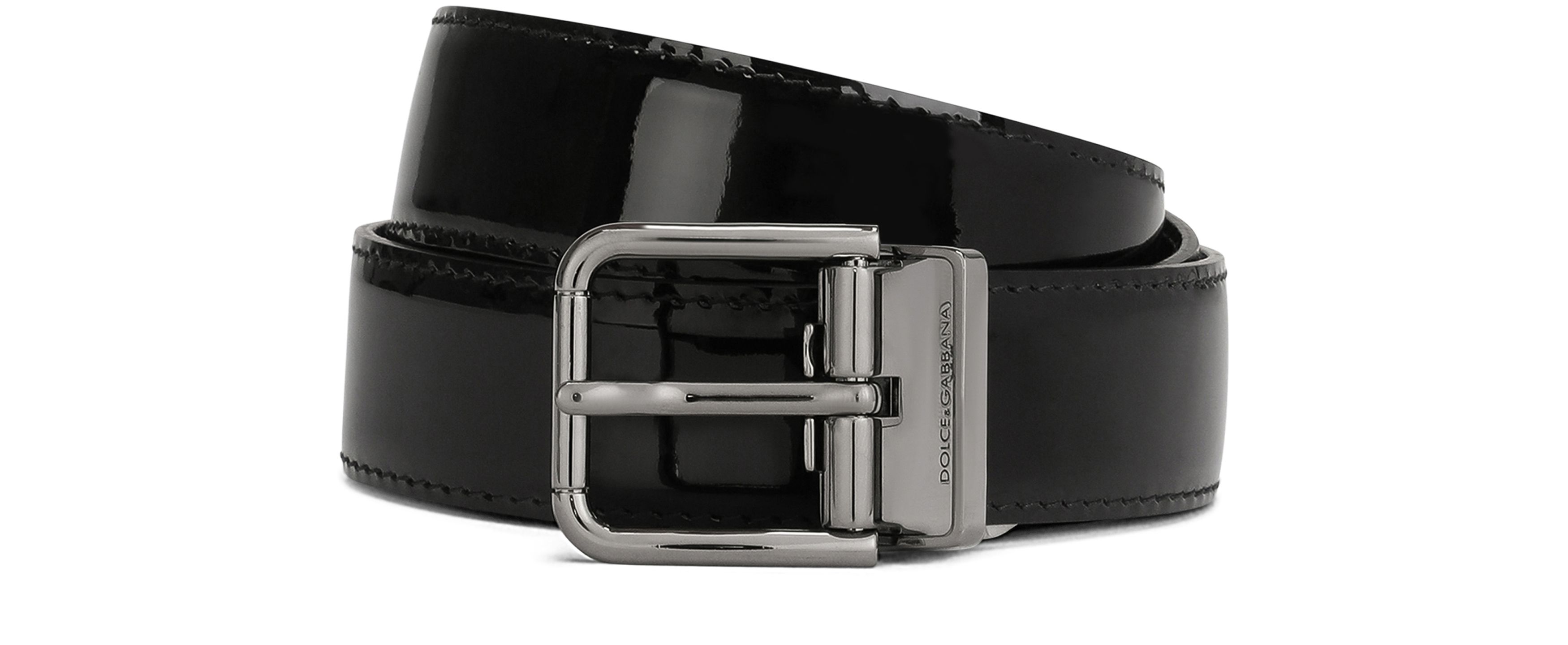 Dolce & Gabbana Patent calfskin belt