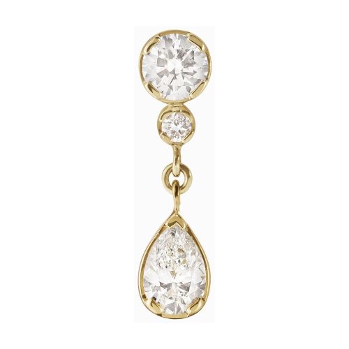 Sophie Bille Brahe Goutte de Diamant single earring