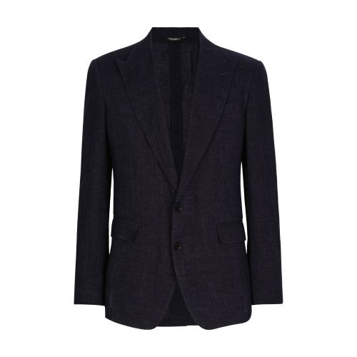 Dolce & Gabbana Single-breasted linen-blend jacket