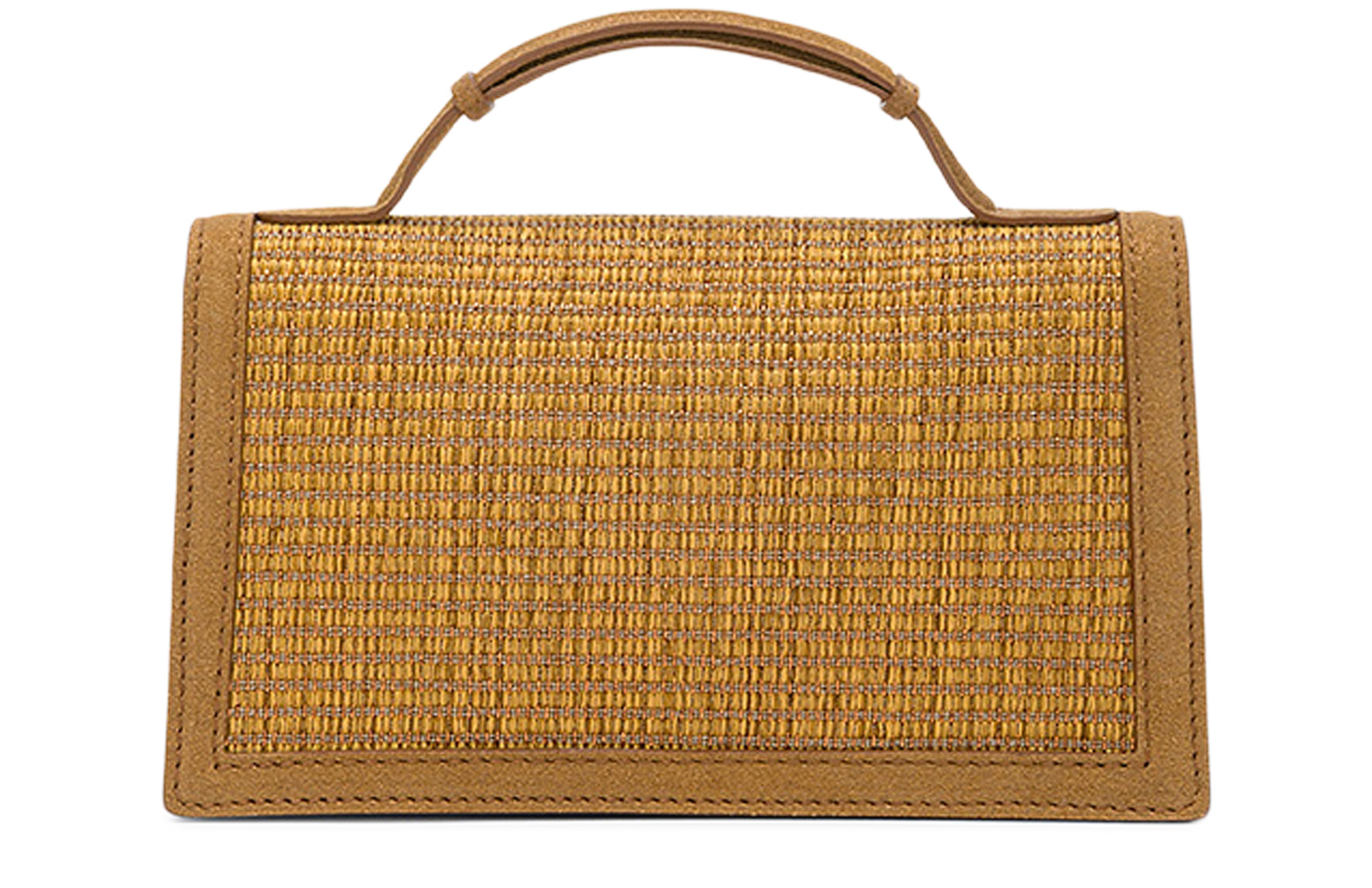  Sophie bag in raffia and lamé