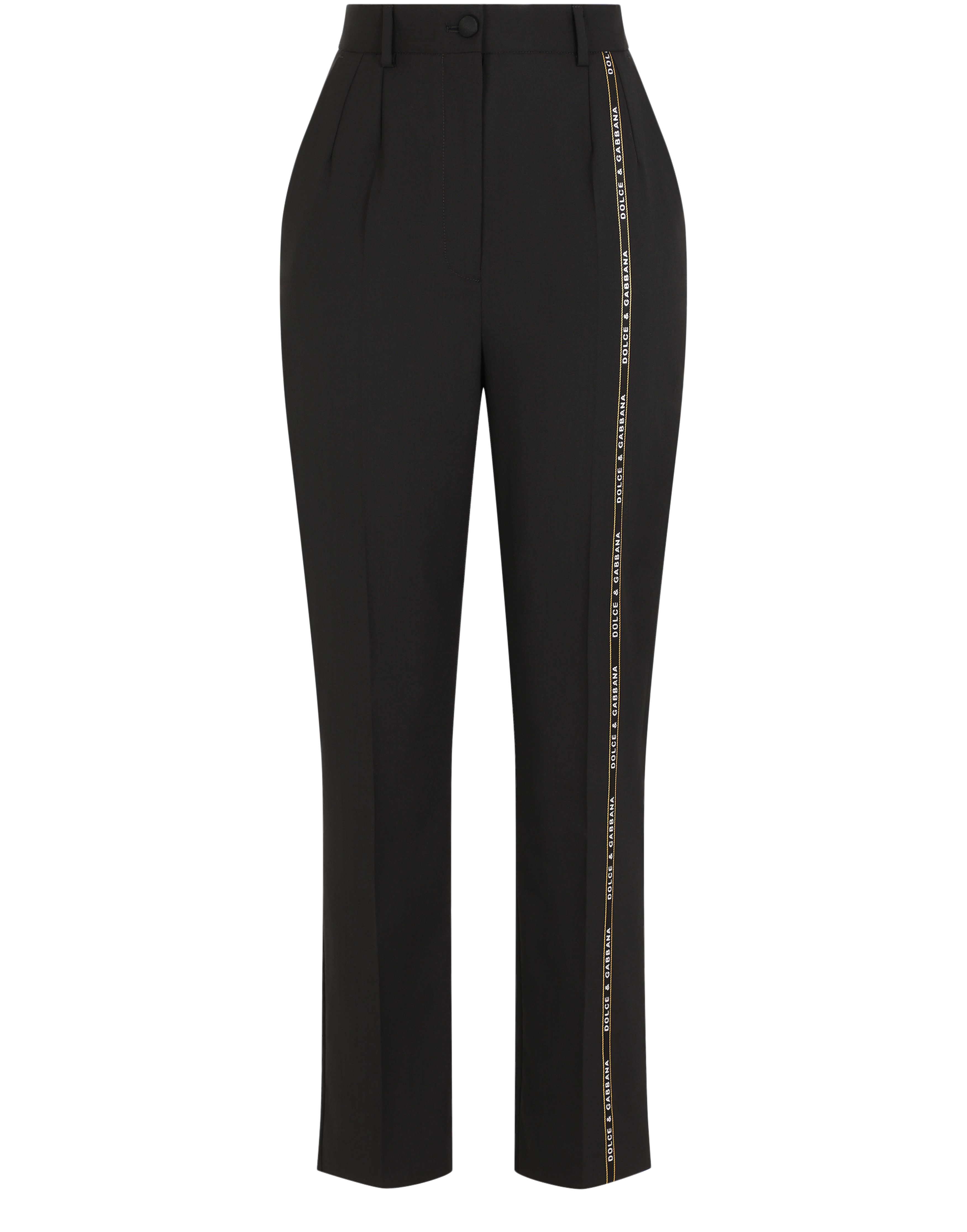 Dolce & Gabbana Woolen pants with branded selvedge