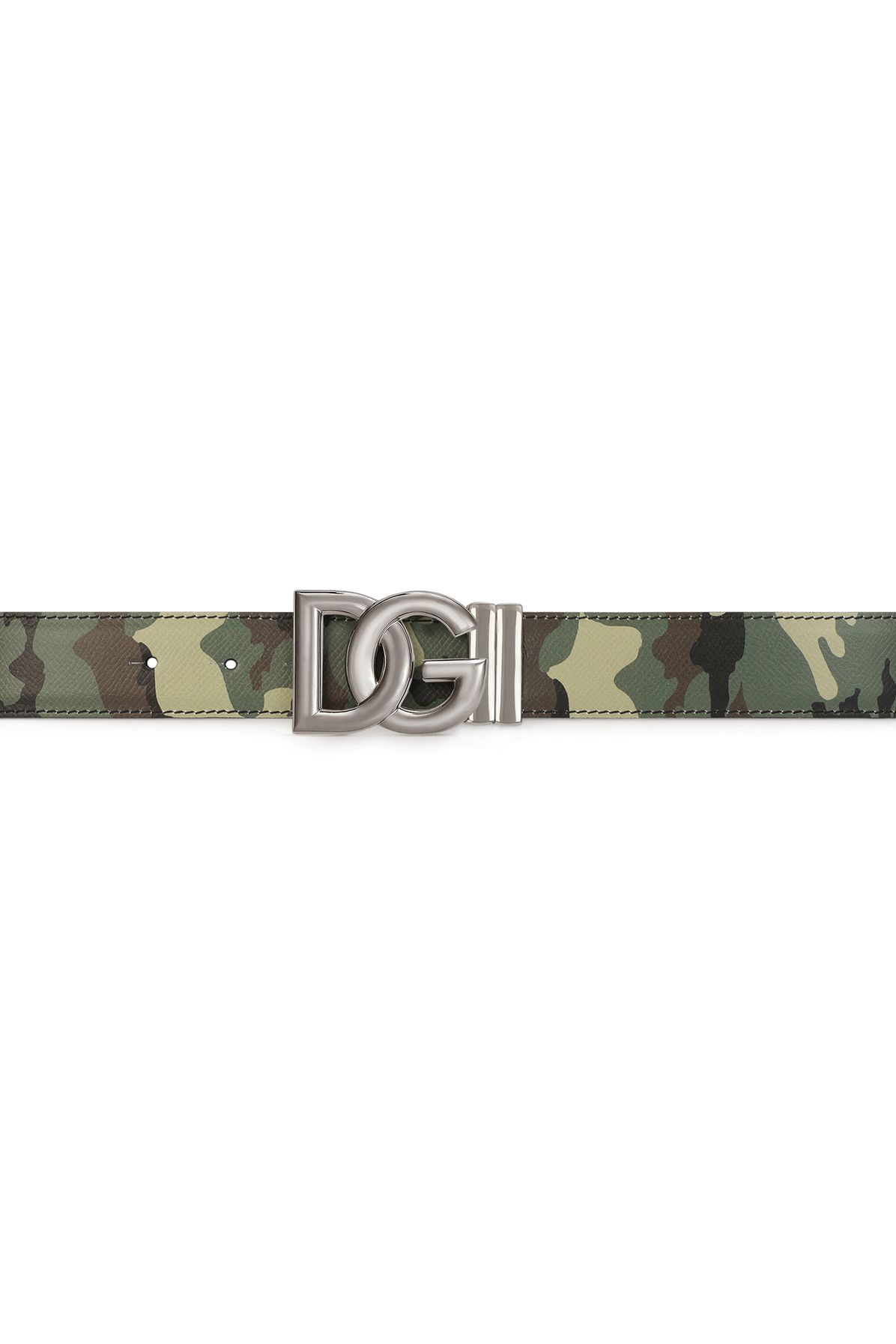 Dolce & Gabbana Reversible camouflage-print calfskin belt