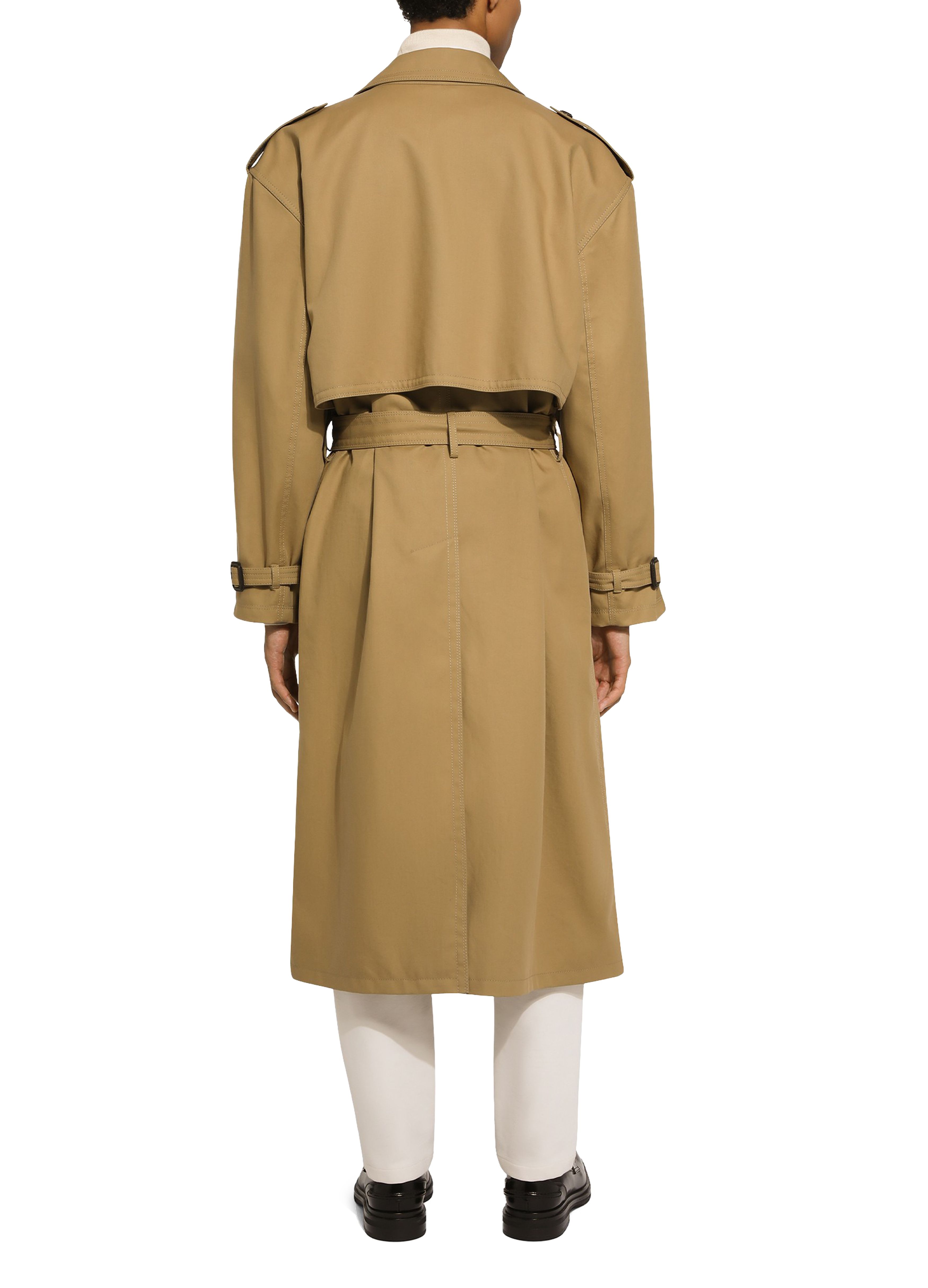 Dolce & Gabbana Double-breasted cotton trench coat