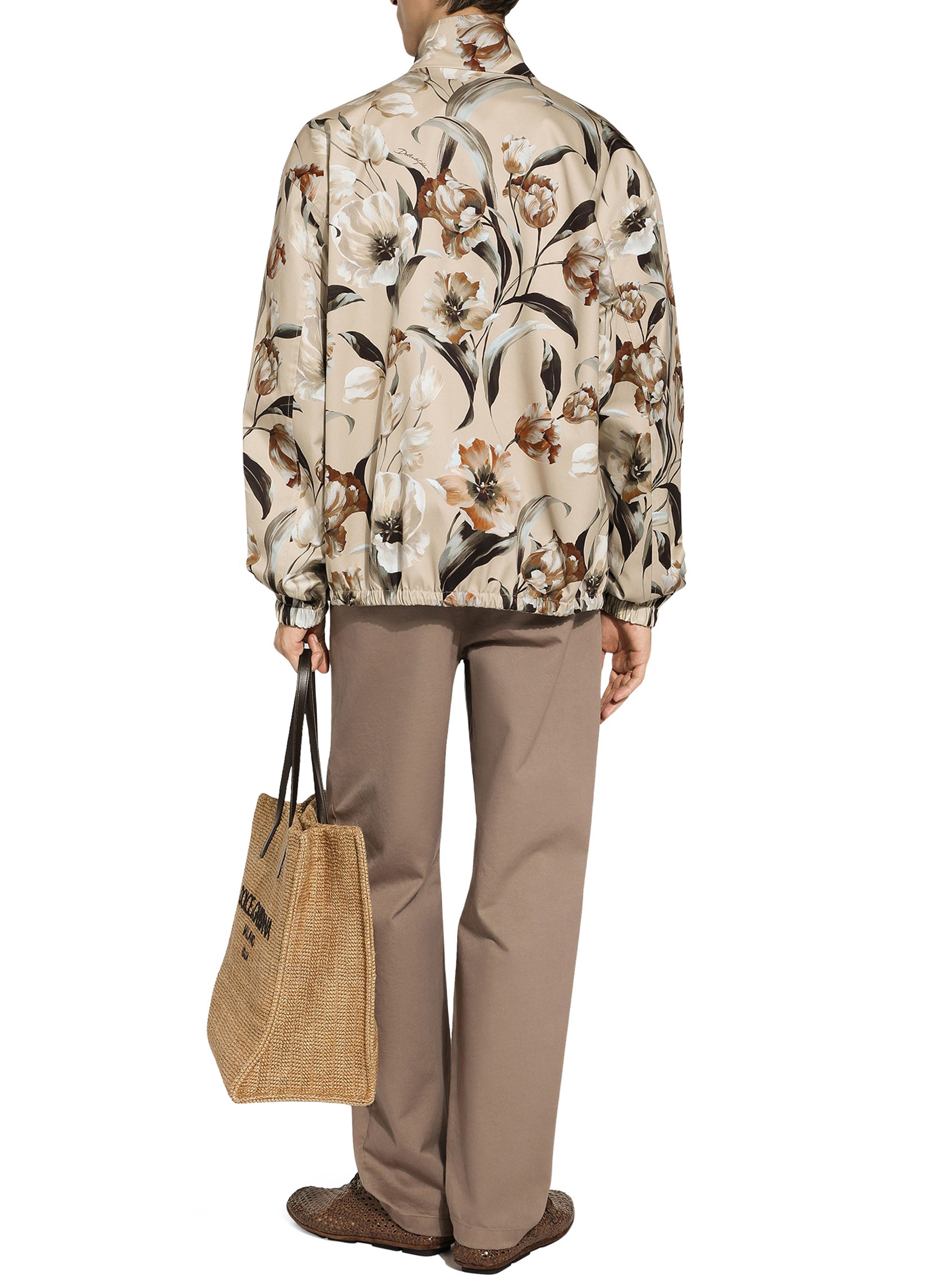 Dolce & Gabbana Floral reversible high-neck jacket