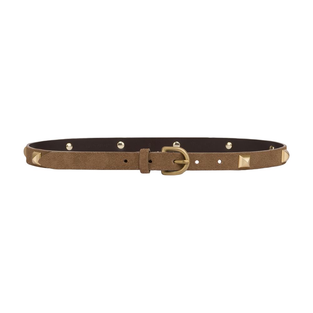 Alberta Ferretti Belt in suede calfskin with studs