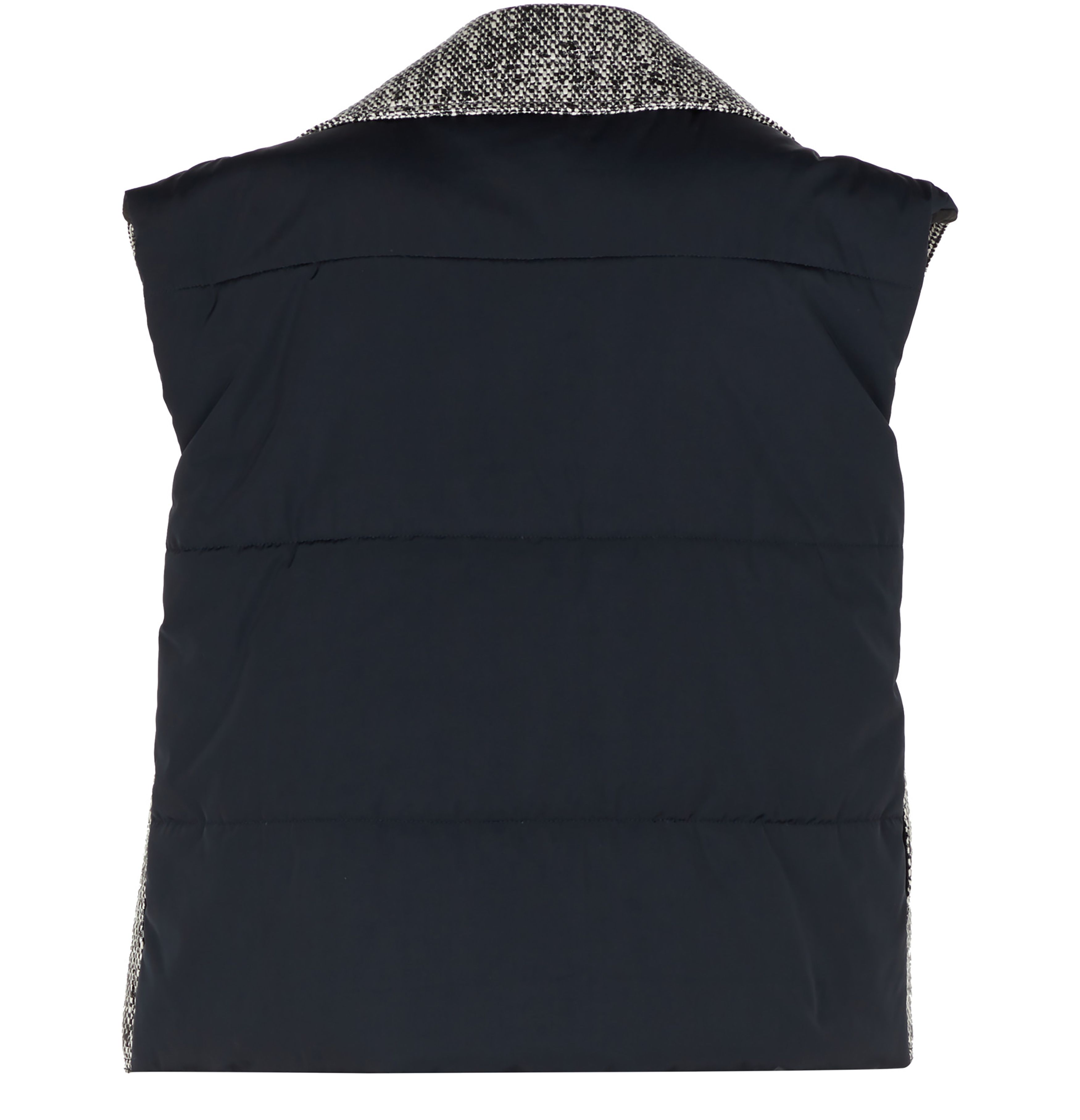  Coated tweed biker vest