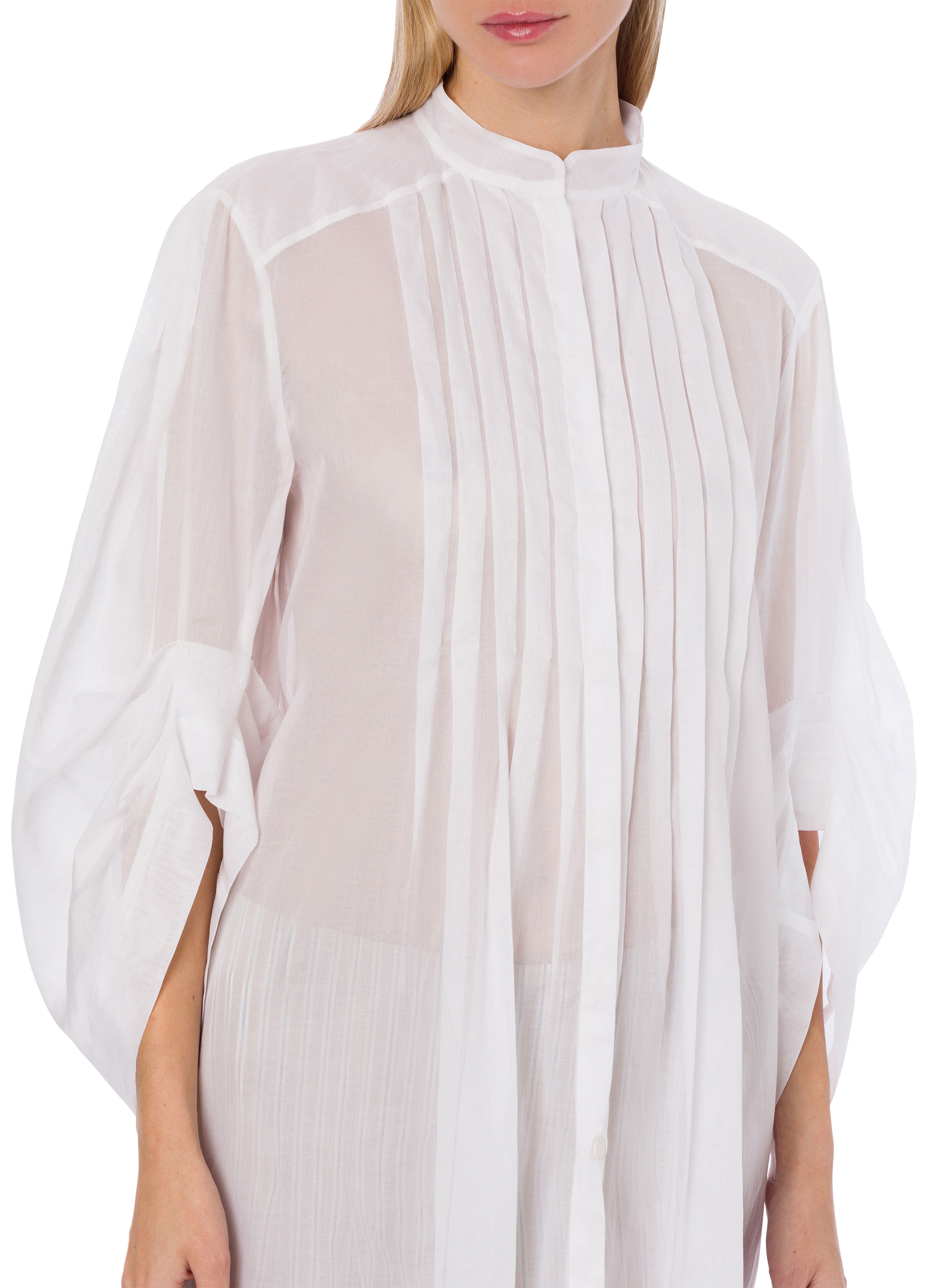 Alberta Ferretti Shirt dress in cotton organza