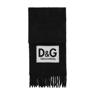 Dolce & Gabbana Wool scarf with D & G patch