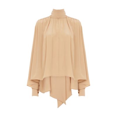 Chloé Flowy blouse lavallière neckline