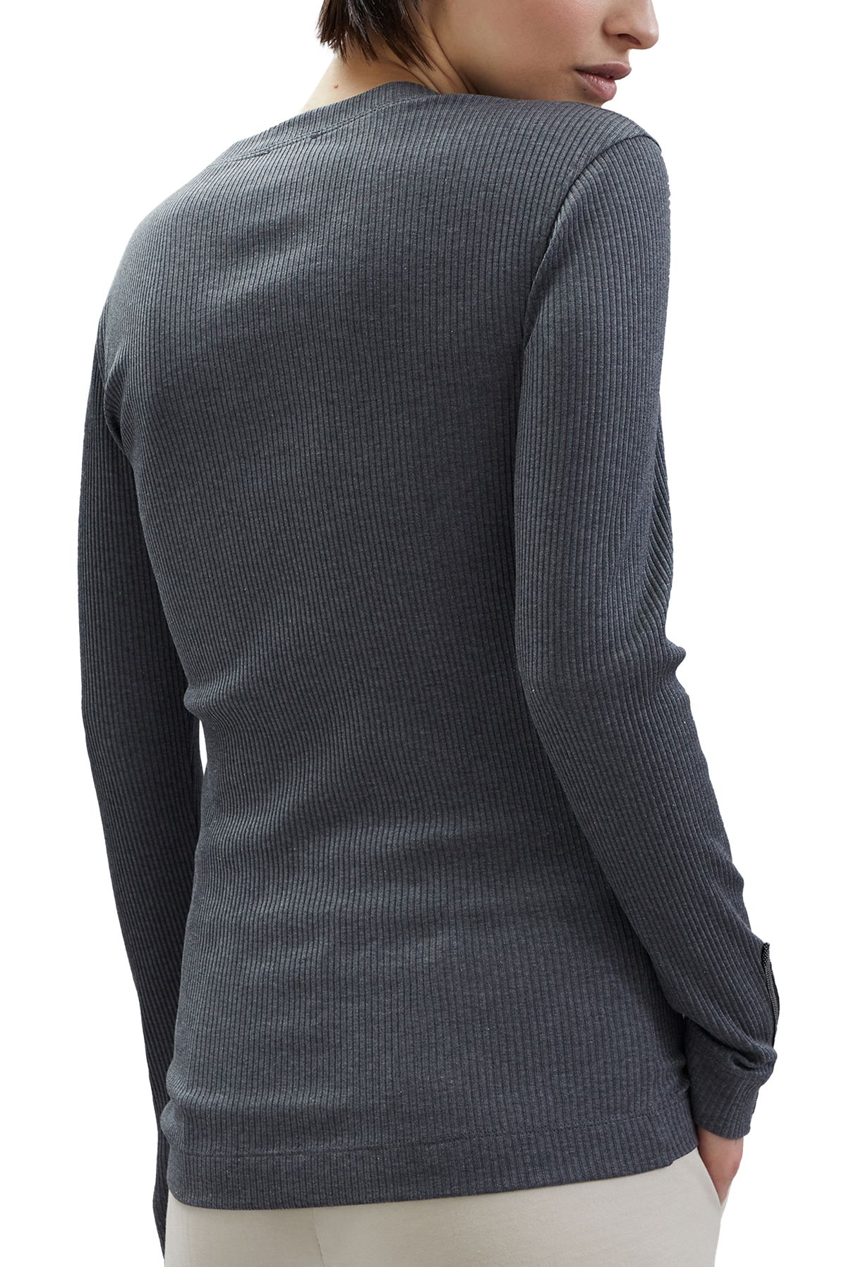 Brunello Cucinelli Ribbed jersey top