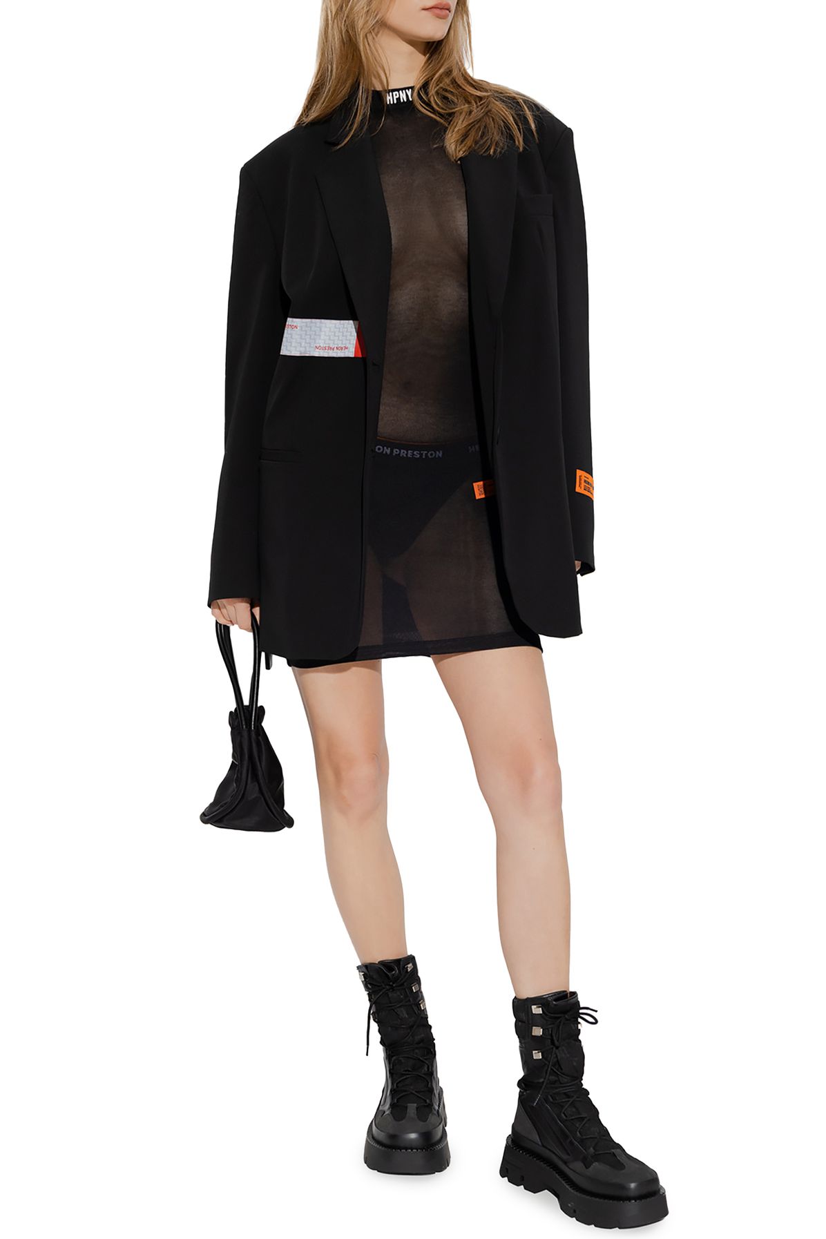 HERON PRESTON Mini dress with logo