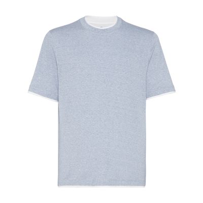 Brunello Cucinelli T-shirt with superimposed effect