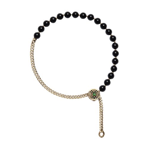 Balmain Beads Emblem necklace