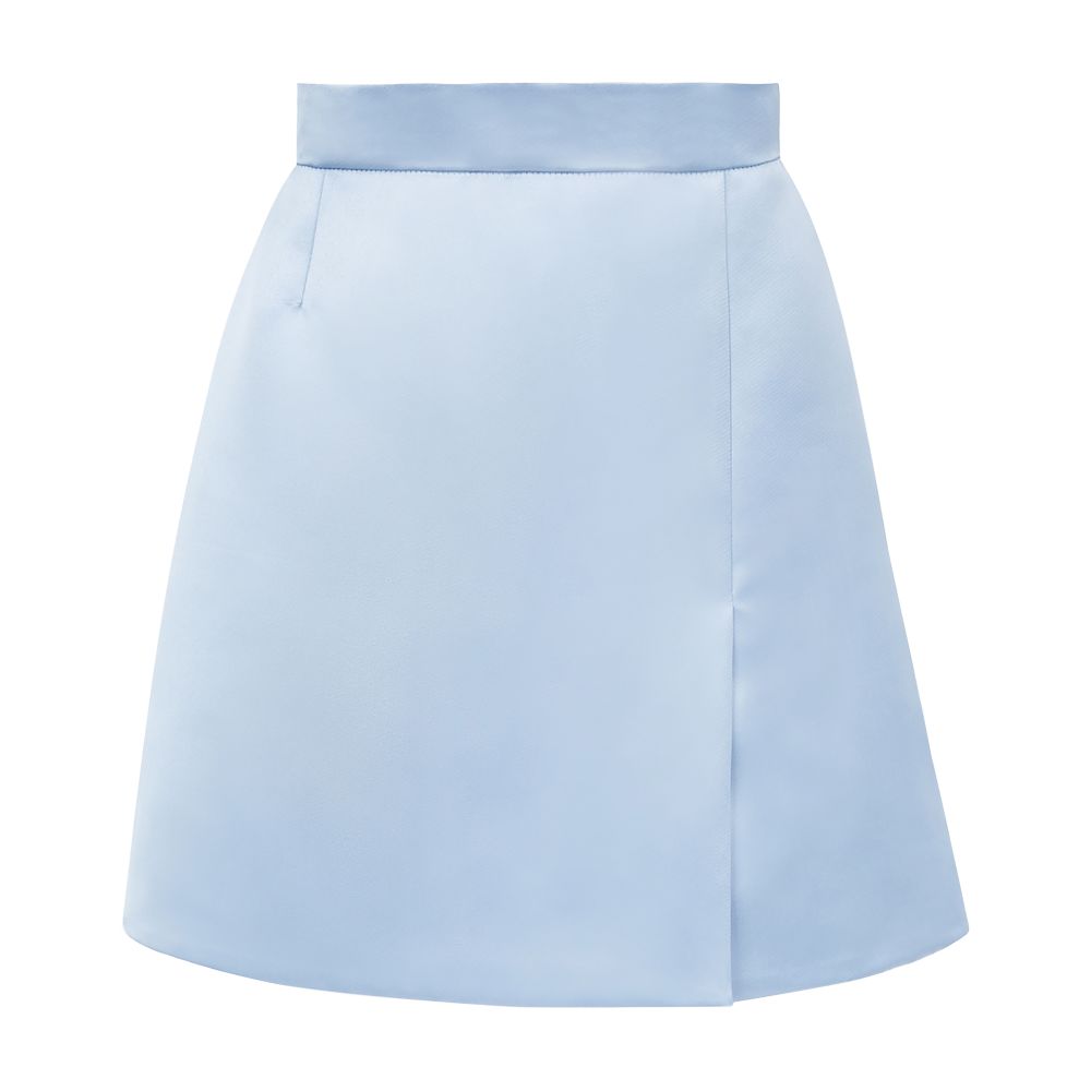 Nina Ricci Mini a-line satin skirt