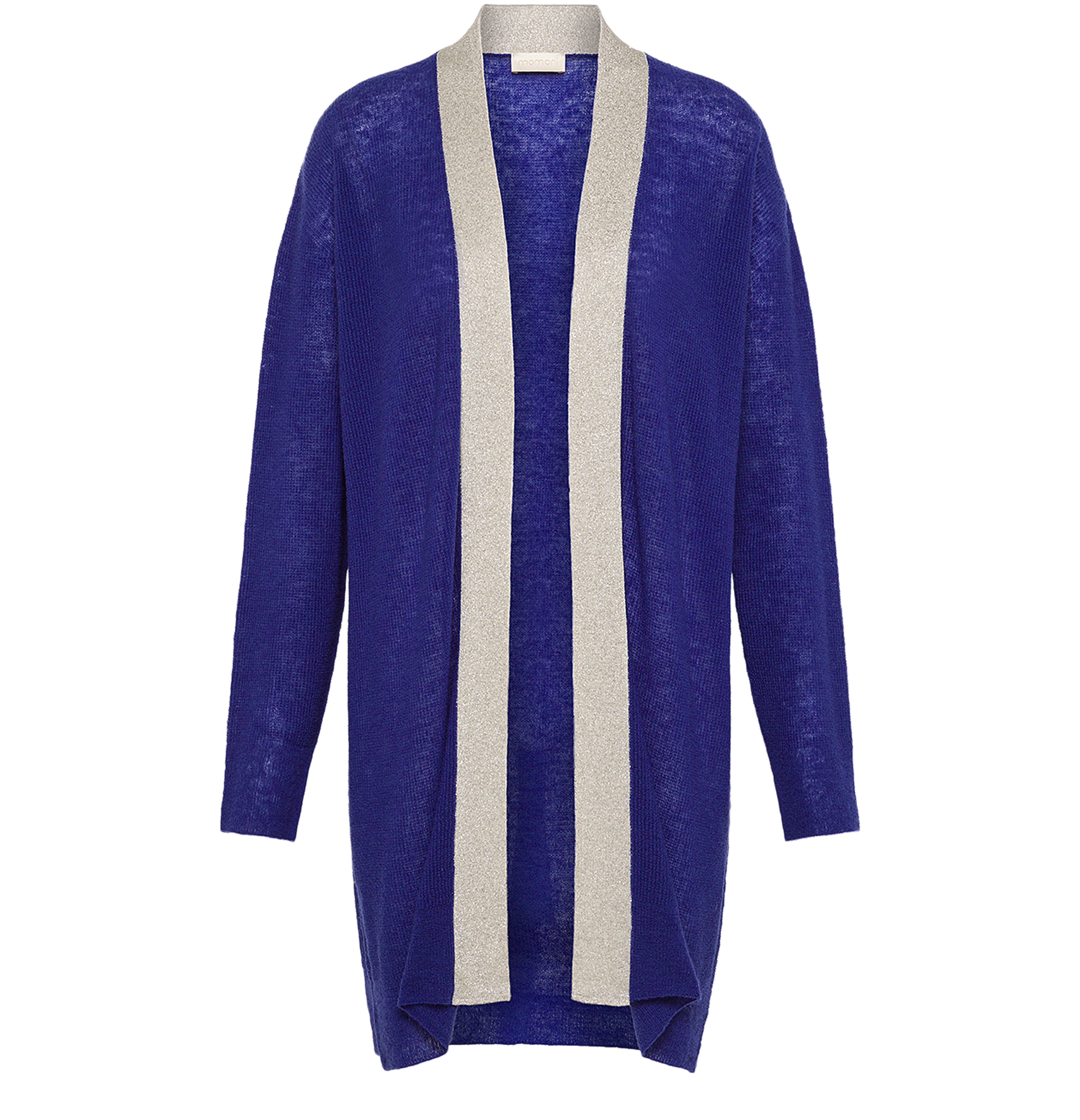  Flossy cardigan ribbed with lurex details