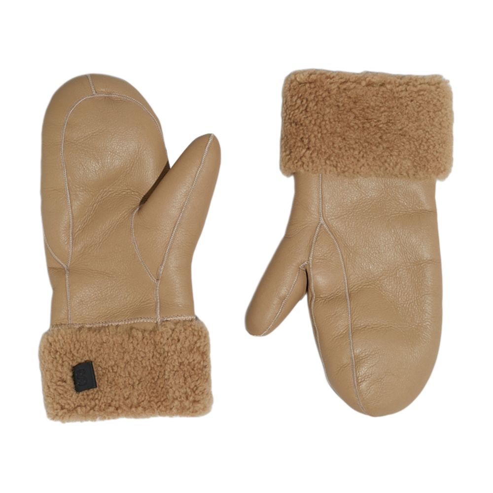 Yves Salomon Bouclé merino wool and lambskin mittens