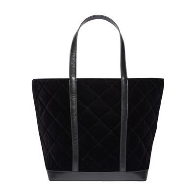  Velvet padded L tote bag