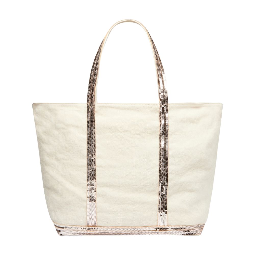  Linen L cabas tote