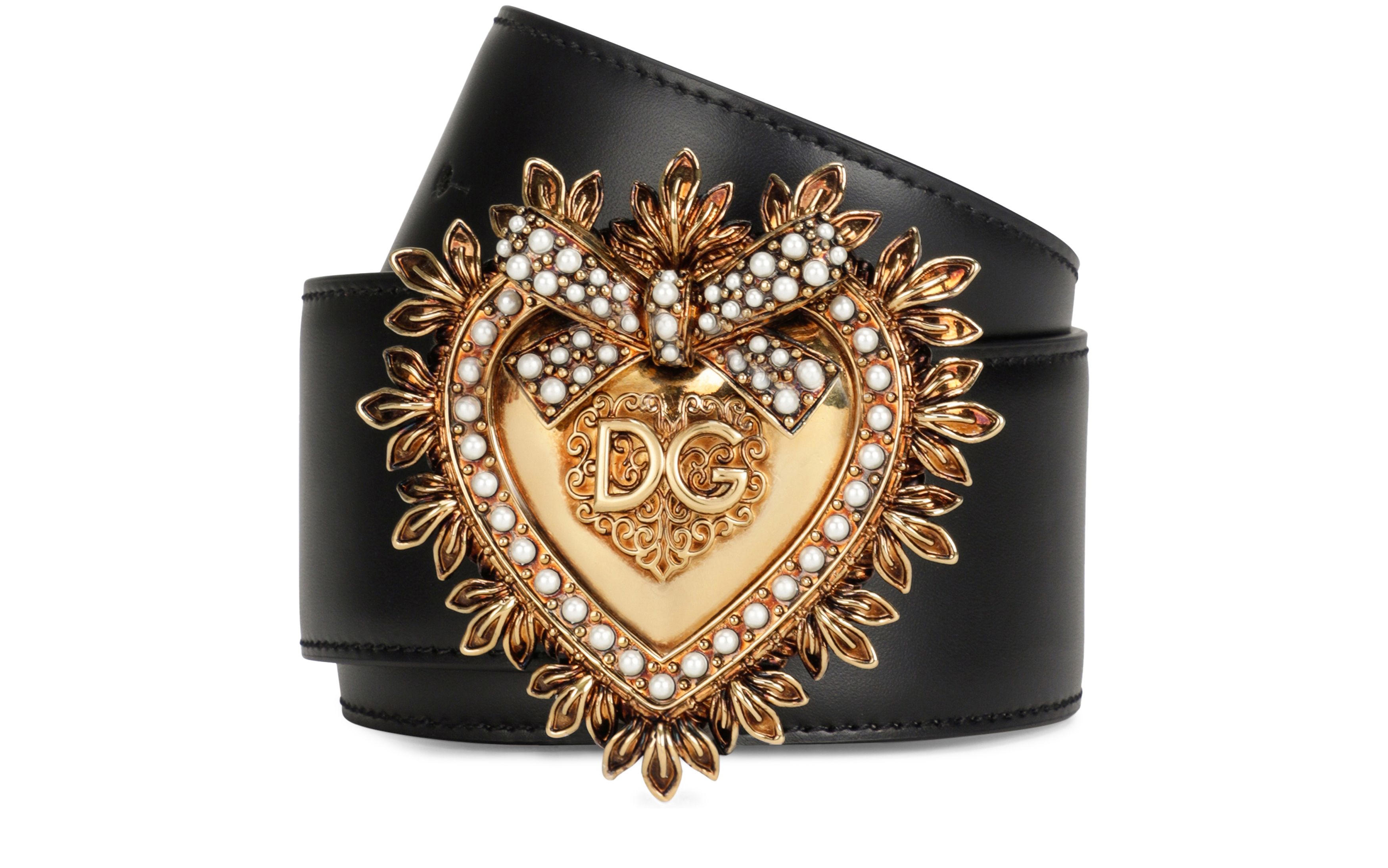 Dolce & Gabbana Devotion belt in lux leather