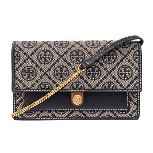 Tory Burch ‘T Monogram' wallet with strap