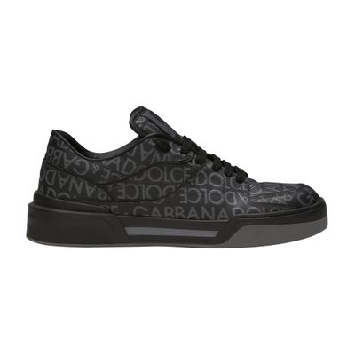 Dolce & Gabbana New Roma Sneaker In Coated Jacquard