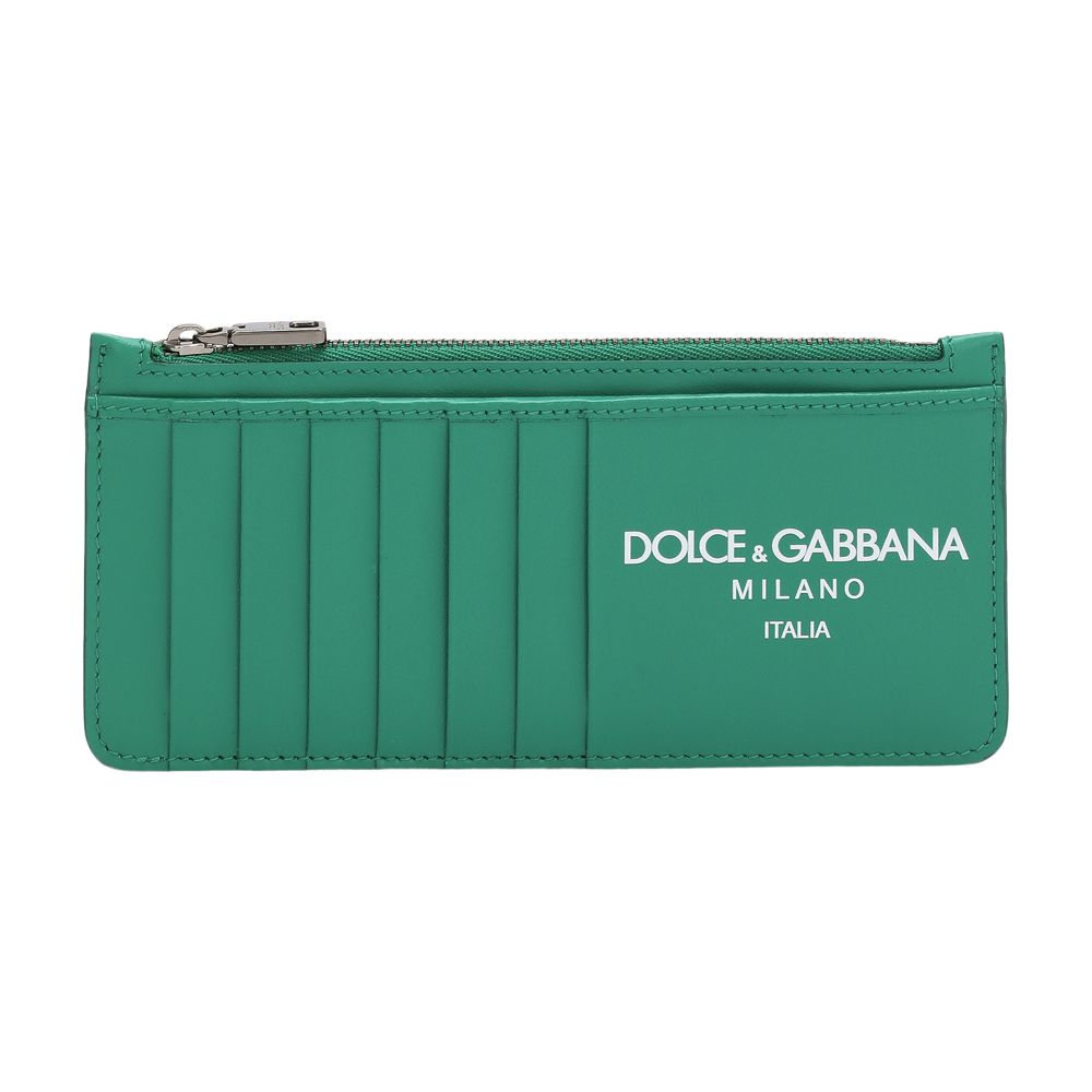 Dolce & Gabbana Calfskin card holder with logo