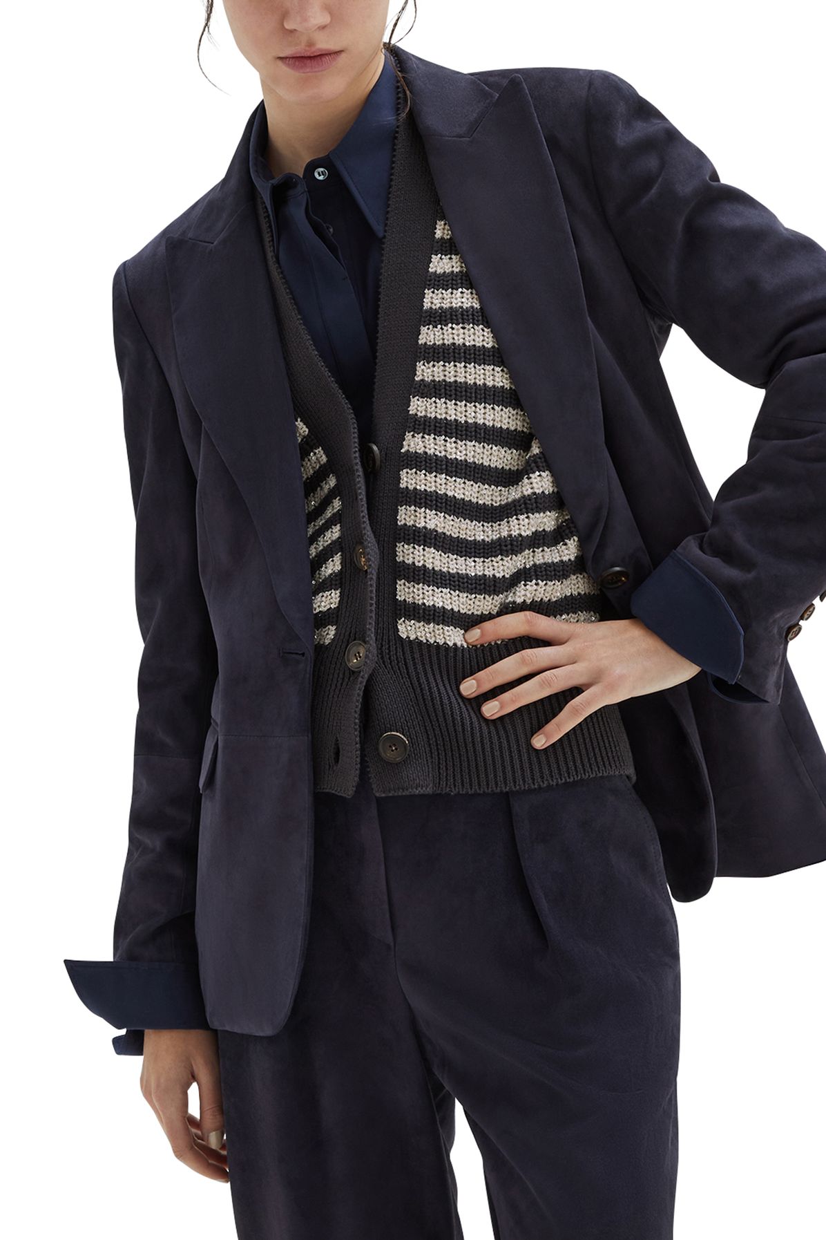 Brunello Cucinelli Suede blazer