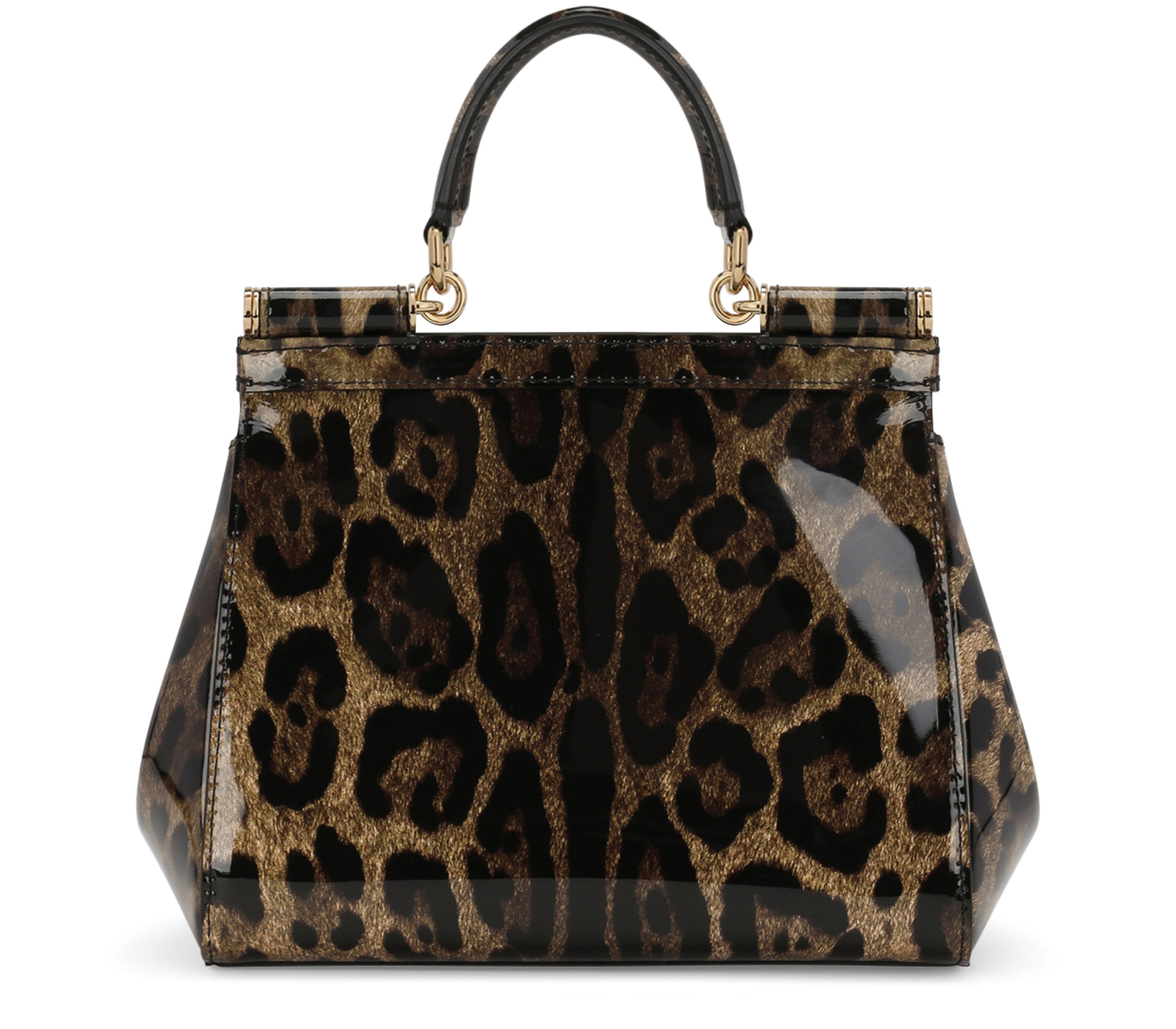 Dolce & Gabbana KIM DOLCE&GABBANA small leo-print Sicily bag