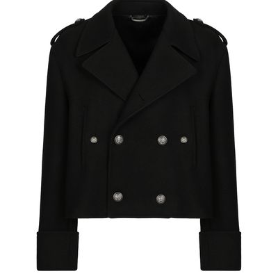 Dolce & Gabbana Short wool military-style coat