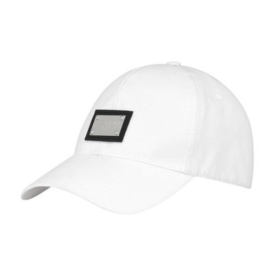 Dolce & Gabbana Cotton baseball cap with logo tag