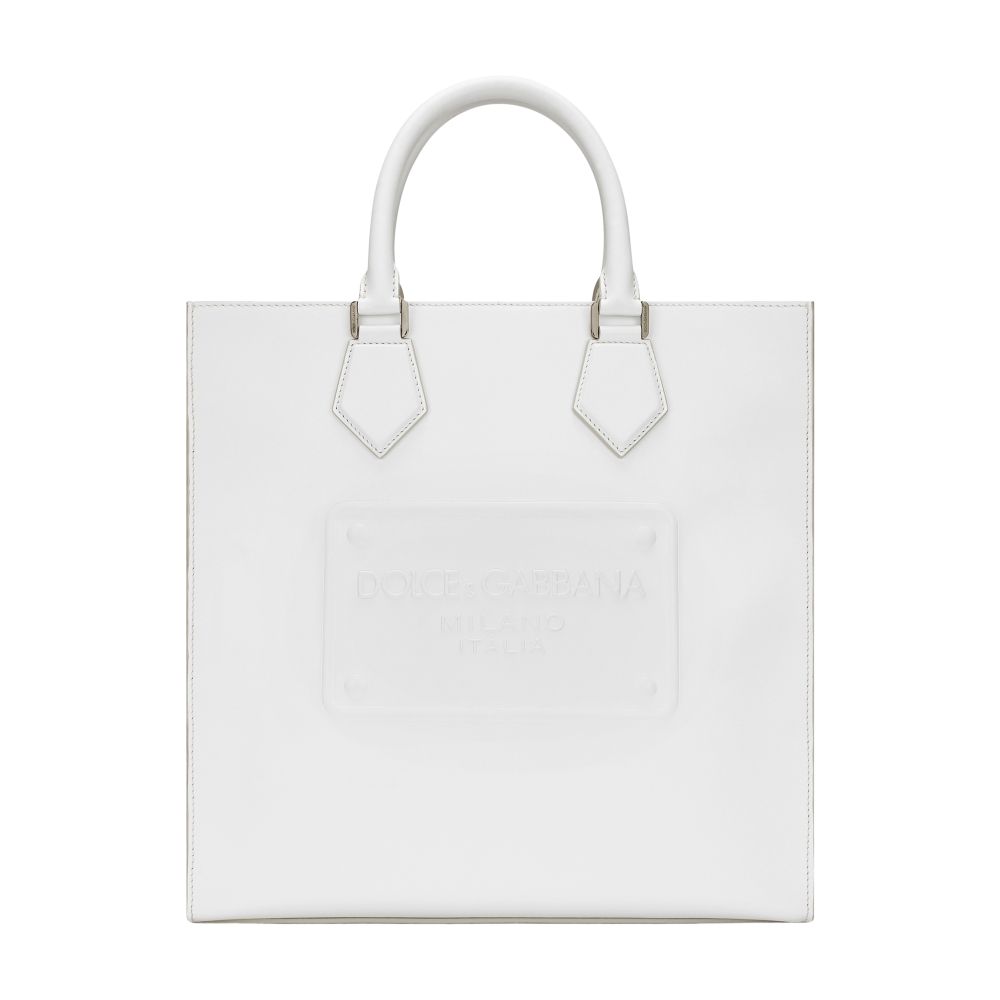 Dolce & Gabbana Calfskin tote bag with raised logo