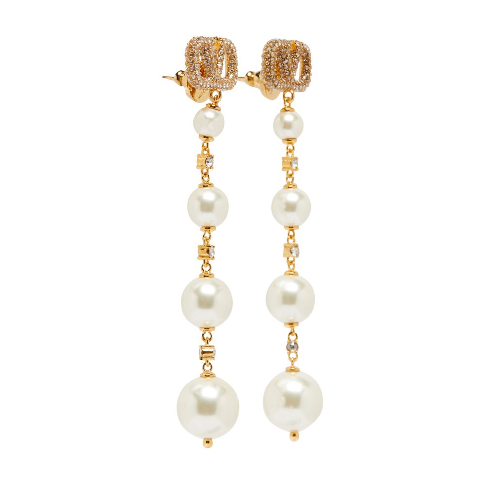 VALENTINO GARAVANI Vlogo Signature pearl earrings