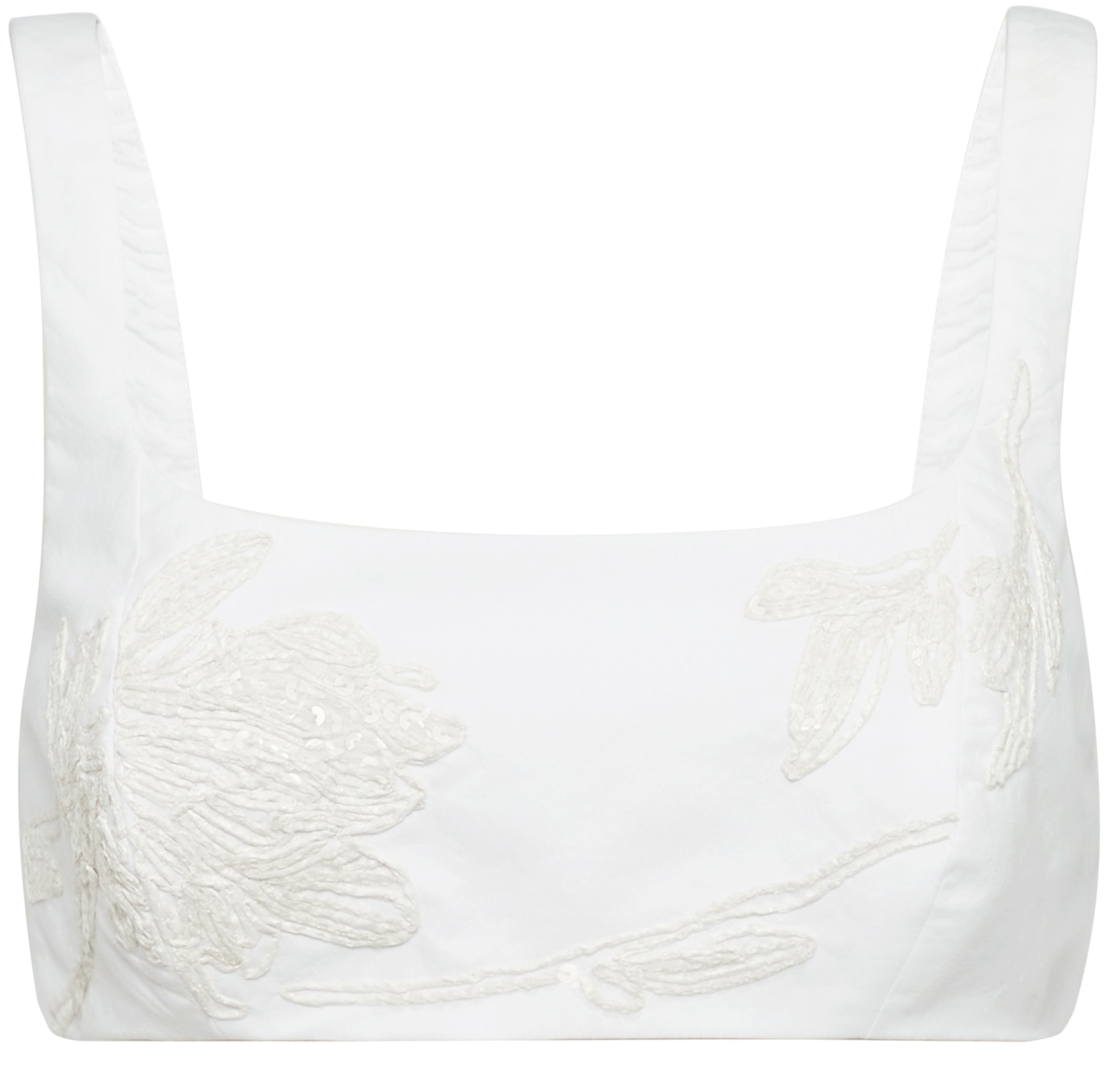 Brunello Cucinelli Shiny embroidered top