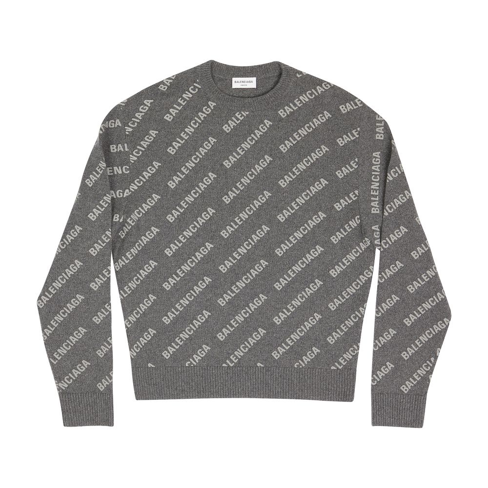 Balenciaga Mini Allover Logo Sweater