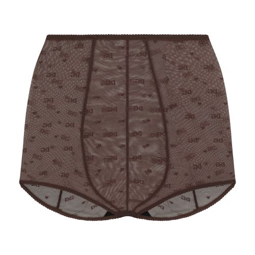 Dolce & Gabbana High-waisted jacquard tulle panties