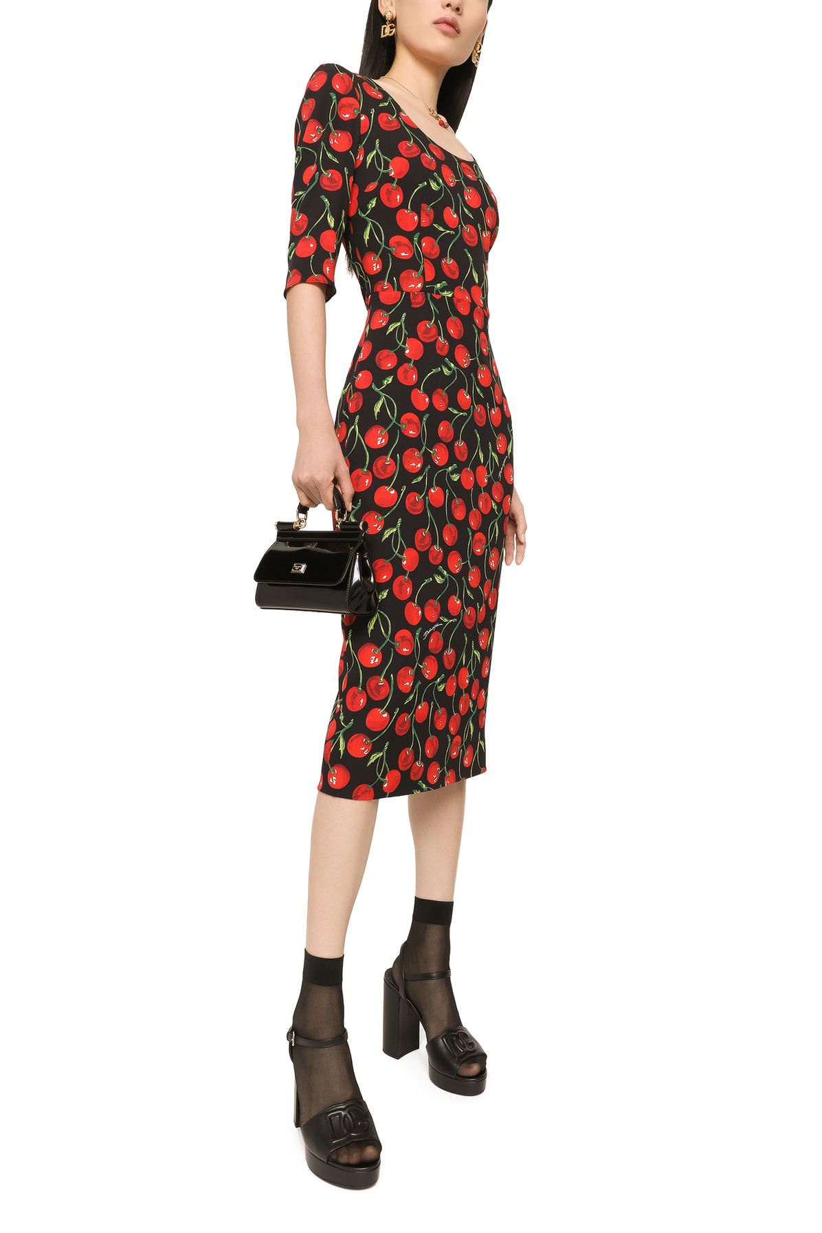 Dolce & Gabbana Charmeuse calf-length dress