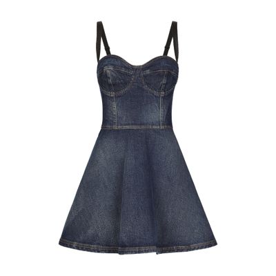 Dolce & Gabbana Short denim corset dress