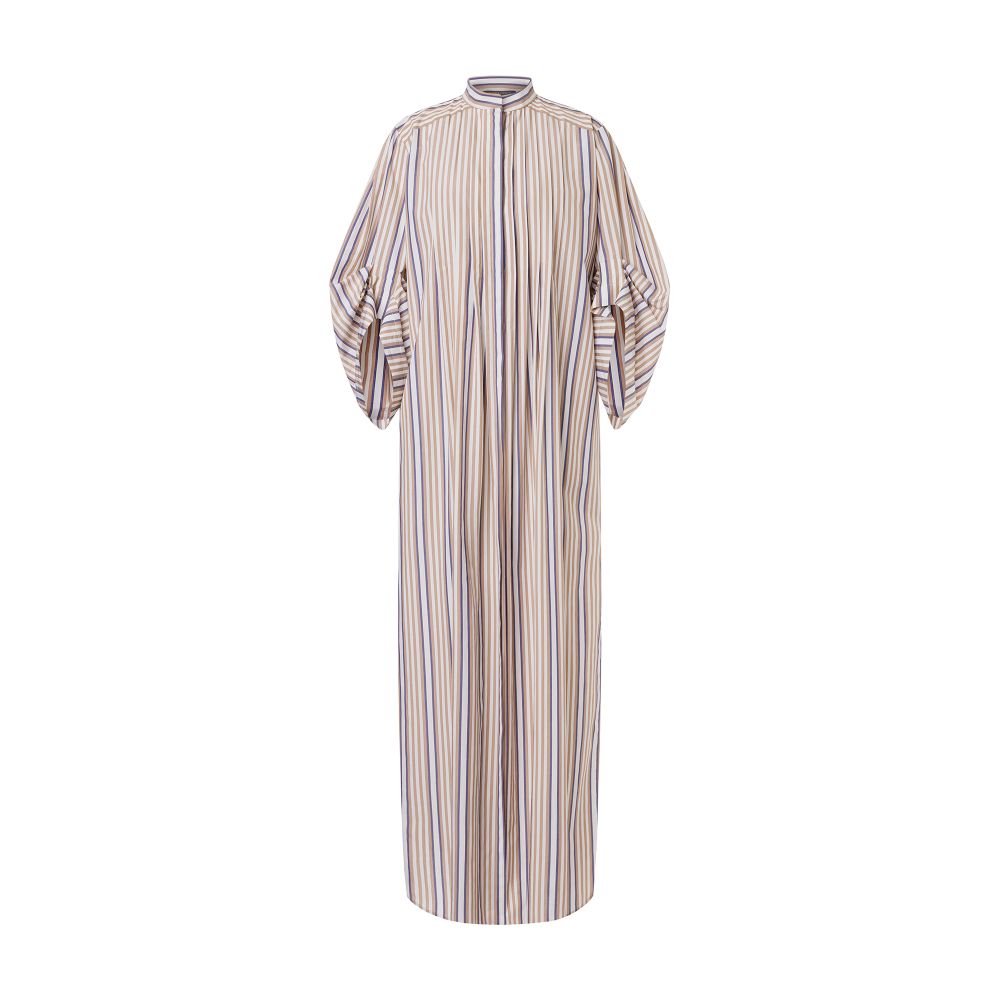 Alberta Ferretti Shirt dress in striped poplin