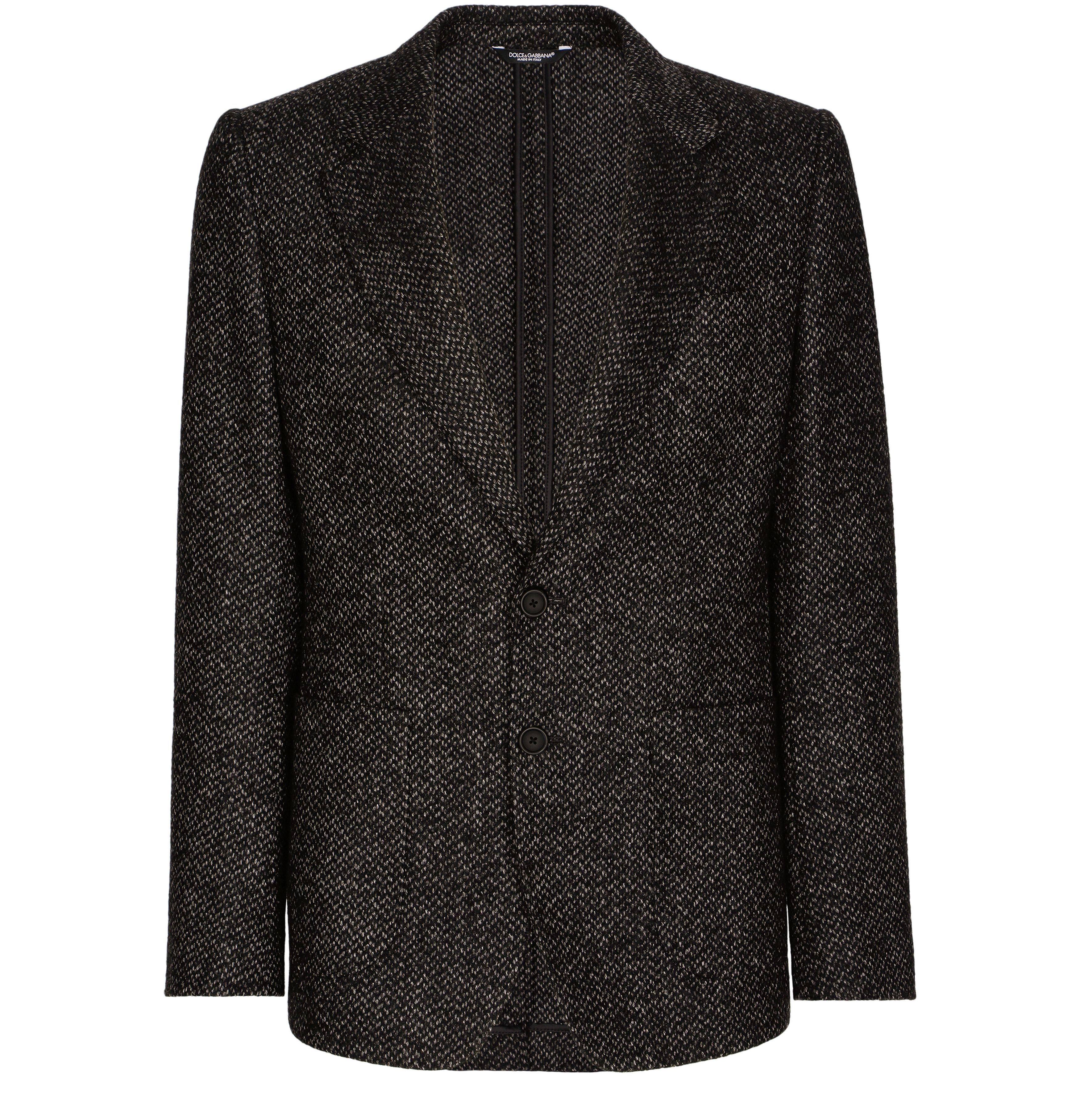 Dolce & Gabbana Stretch alpaca and wool tweed single-breasted jacket