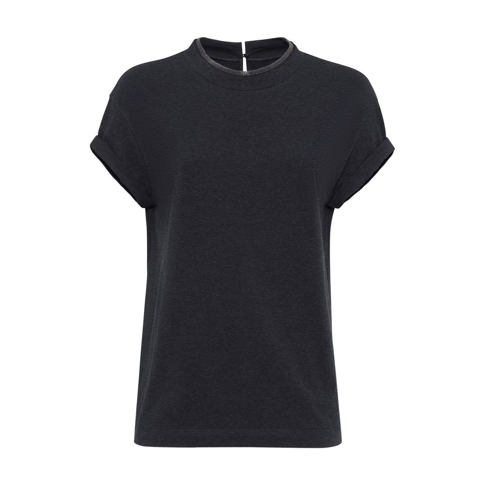 Brunello Cucinelli T-shirt with Precious layering