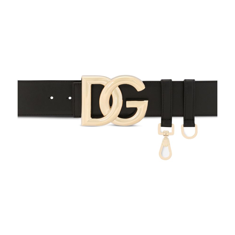 Dolce & Gabbana Calfskin belt with DG logo