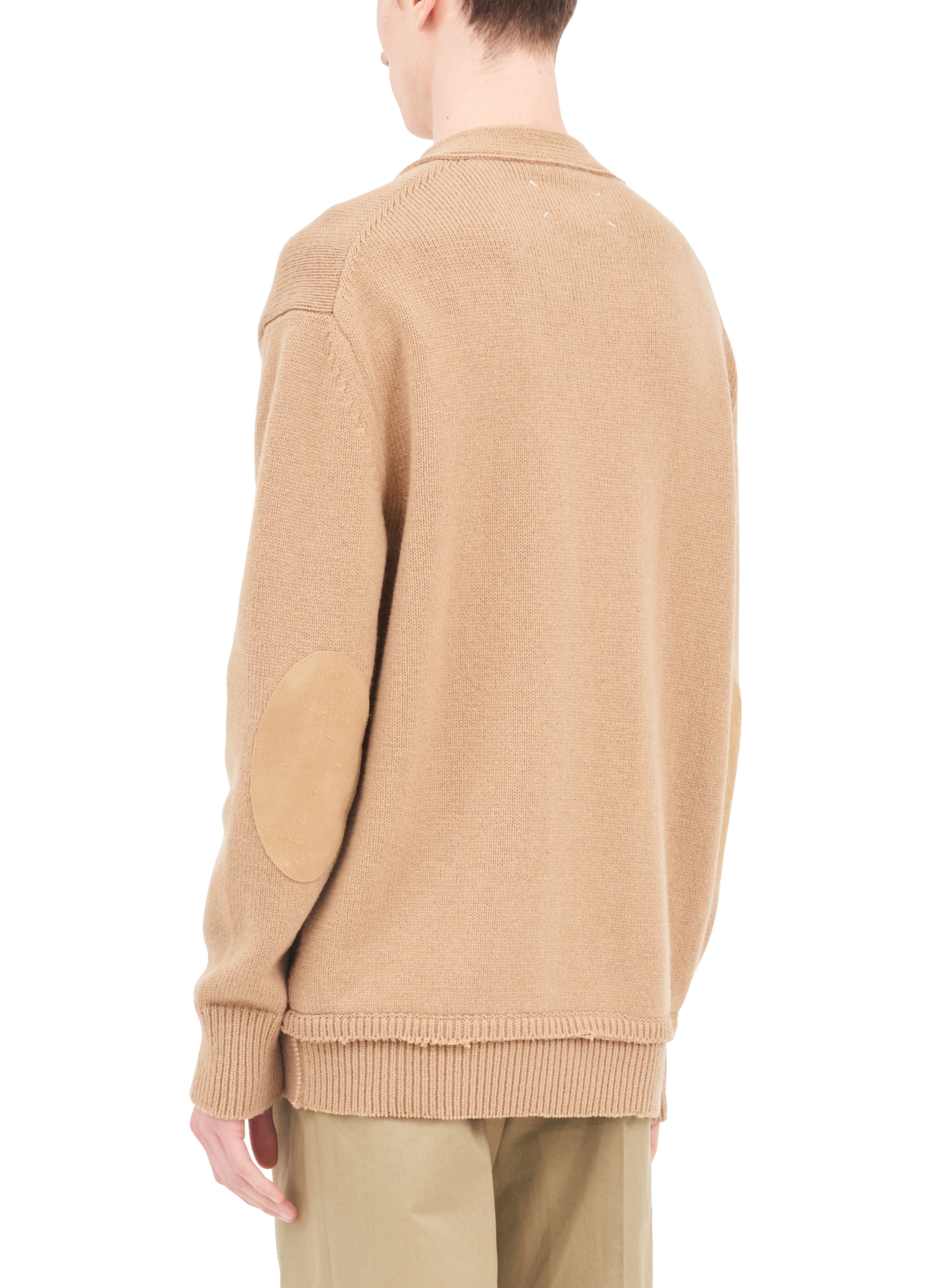 Maison Margiela Elbow patch cardigan