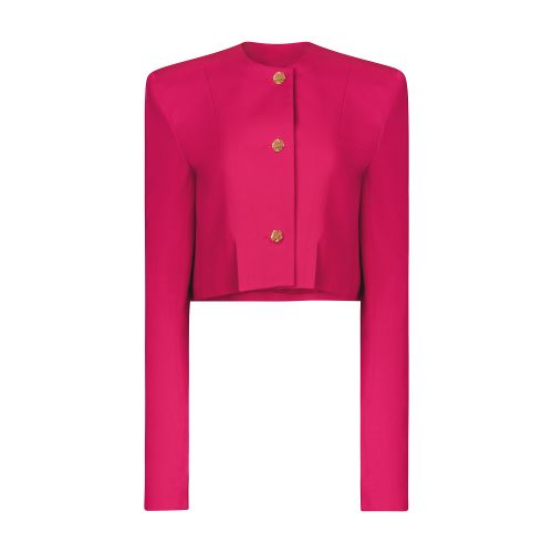 Nina Ricci Wool gabardine round collar jacket