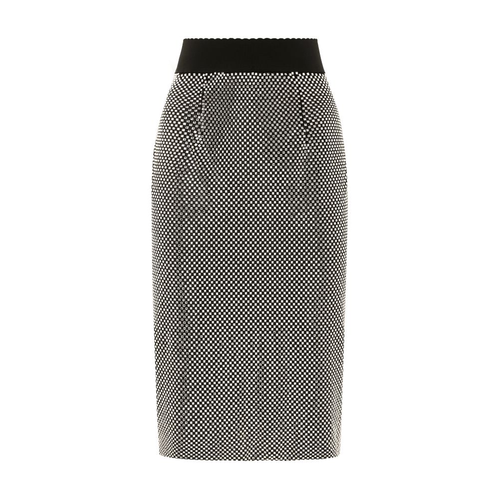 Dolce & Gabbana Crystal mesh midi skirt