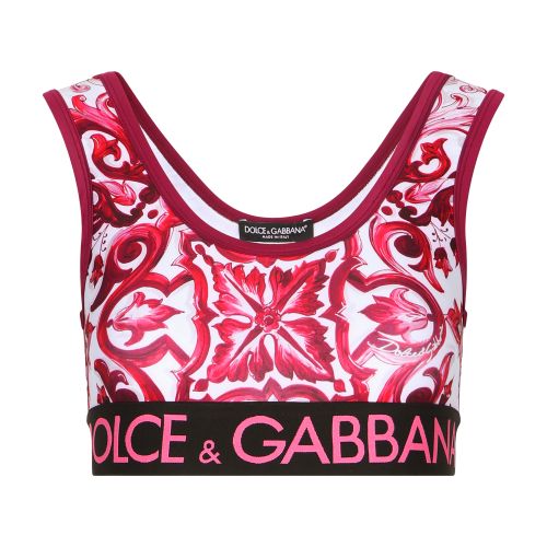 Dolce & Gabbana Technical Jersey Top with Logo Elastic Band