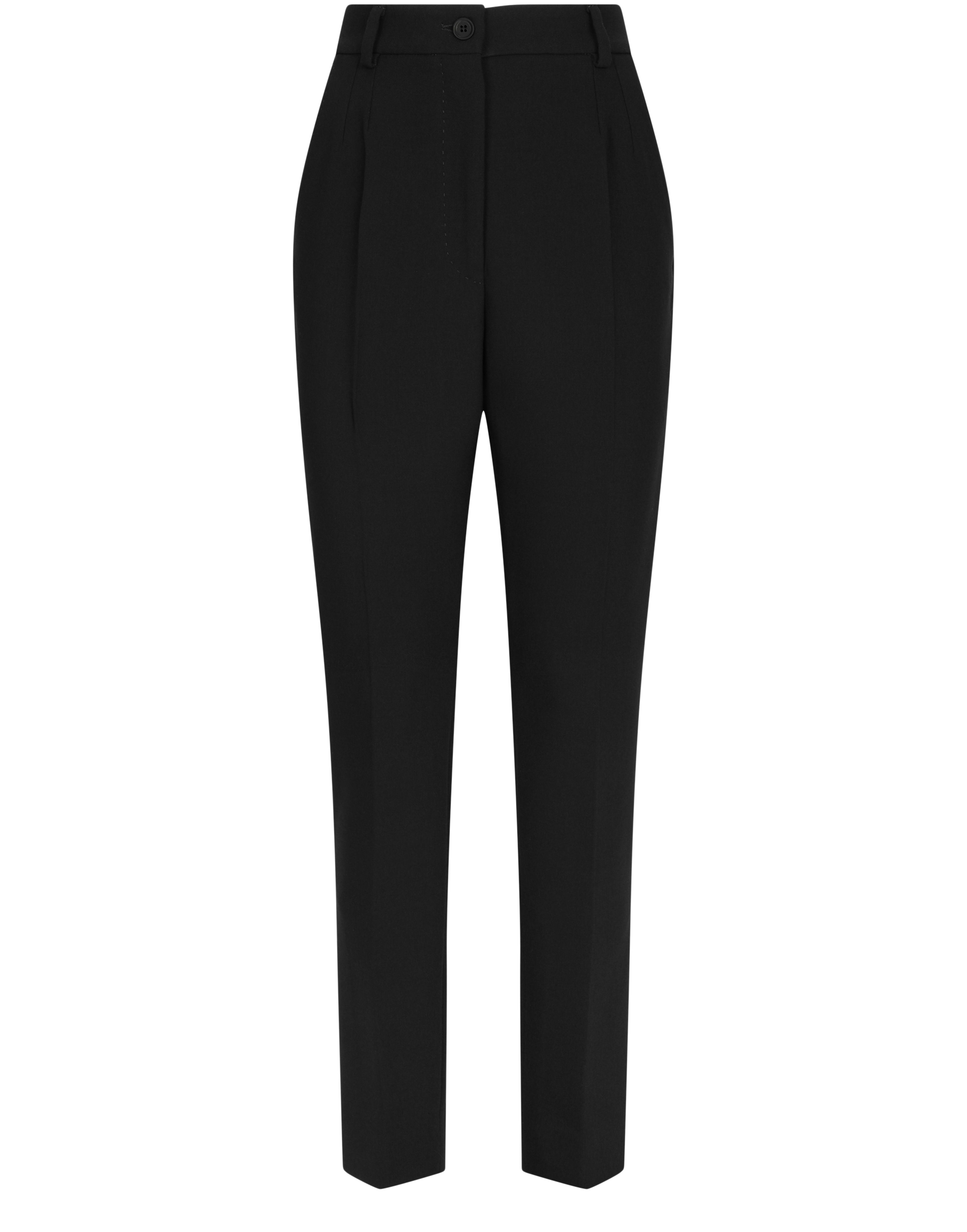 Dolce & Gabbana Woolen pants with slits on the hem