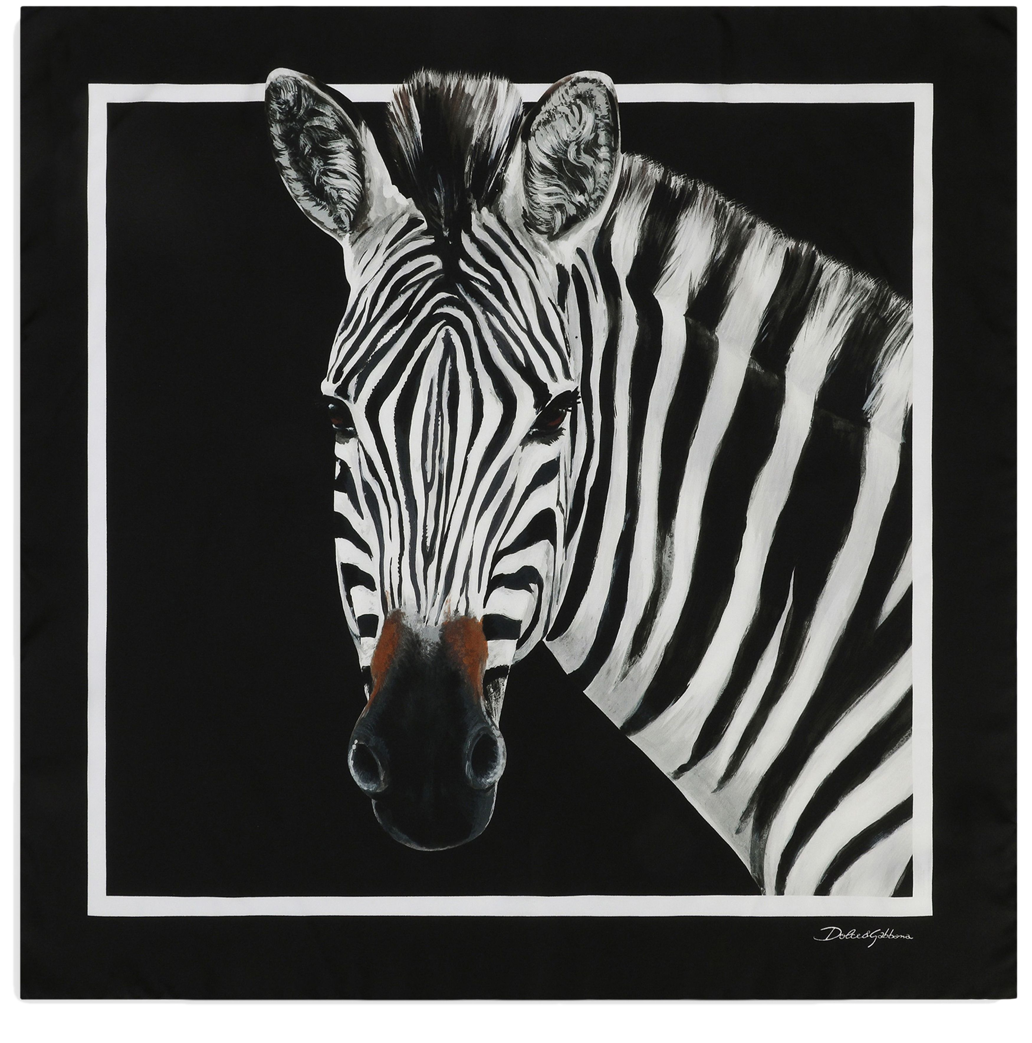 Dolce & Gabbana Zebra-print twill scarf (70 x 70)