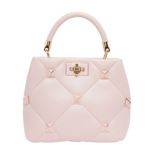 VALENTINO GARAVANI Small Roman Stud The Handle Bag in nappa