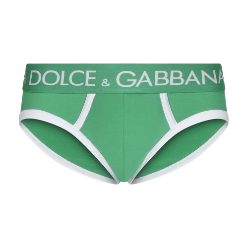 Dolce & Gabbana Medium Elasticized Jersey Briefs with Contrast Edges