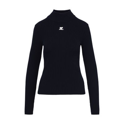 Courrèges Reedition high collar jumper